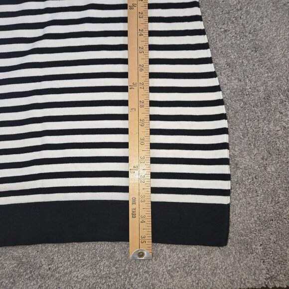 Banana Republic Woman’s 3/4 Sleeve Dress Medium Sweater Blk/Whte - Picture 10 of 13